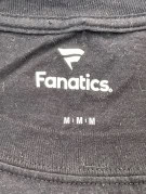 FANATICS GRAPHIC TEE SPELL OUT BLACK MENS PRE OWNED M