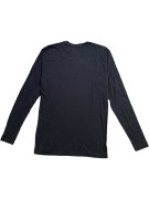 FANATICS LONG SLEEVE T-SHIRT NEW ENGLAND PATRIOTS LOGO BLACK UNISEX M pre-owned