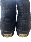 FENDI HIGH TOP SNEAKERS MINIMAL ΜΑΥΡΟ ΓΥΝΑΙΚΕΙΟ PRE OWNED EU39