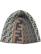 FENDI ΣΚΟΥΦΟΣ MONOGRAM ΚΑΦΕ ΓΚΡΙ UNISEX PRE OWNED
