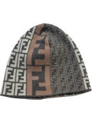 FENDI ΣΚΟΥΦΟΣ MONOGRAM ΚΑΦΕ ΓΚΡΙ UNISEX PRE OWNED