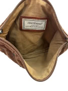 FENDISSIME CLUTCH BAG VINTAGE BROWN UNISEX PRE OWNED