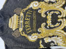 1989 FERRETTI TOP MANICA LUNGA COLLO ALTO VINTAGE NERO ORO DONNA PRE OWNED L