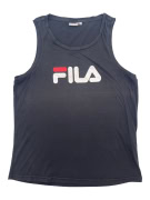 FILA ΑΜΑΝΙΚΗ ΜΠΛΟΥΖΑ (TANK TOP) ΜΕ ΜΕΓΑΛΟ ΛΟΓΟΤΥΠΟ ΜΑΥΡΗ ΓΥΝΑΙΚΕΙΑ LARGE