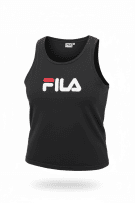 FILA ΑΜΑΝΙΚΗ ΜΠΛΟΥΖΑ (TANK TOP) ΜΕ ΜΕΓΑΛΟ ΛΟΓΟΤΥΠΟ ΜΑΥΡΗ ΓΥΝΑΙΚΕΙΑ LARGE