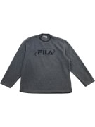 Fila Men’s Grey Sweatshirt with Embossed Logo Size XL