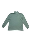 FILA polo a maniche lunghe vintage con logo ricamato verde mélange da uomo S/M