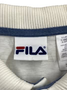 FILA ΜΠΛΟΥΖΑ POLO VINTAGE ΚΕΝΤΗΤΟ ΛΟΓΟΤΥΠΟ ΕΚΡΟΥ UNISEX XL preowned