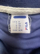 FILA Polo con logo vintage blu da uomo M