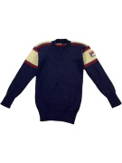FILA Πλεκτό Πουλόβερ Vintage V-Neck Logo Μπλε Ανδρικό XS