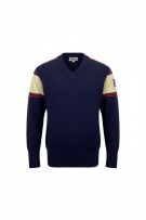 FILA Πλεκτό Πουλόβερ Vintage V-Neck Logo Μπλε Ανδρικό XS