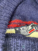 FILA Πλεκτό Πουλόβερ Vintage V-Neck Logo Μπλε Ανδρικό XS