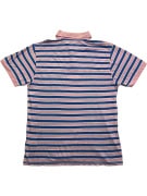 FILA POLO ΜΠΛΟΥΖΑ VINTAGE ΣΤΥΛ ΜΕ ΡΙΓΕΣ ΚΑΙ ΛΟΓΟΤΥΠΟ ΡΟΖ/ΜΠΛΕ ΑΝΔΡΙΚΟ XL