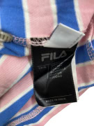 FILA POLO ΜΠΛΟΥΖΑ VINTAGE ΣΤΥΛ ΜΕ ΡΙΓΕΣ ΚΑΙ ΛΟΓΟΤΥΠΟ ΡΟΖ/ΜΠΛΕ ΑΝΔΡΙΚΟ XL
