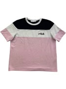 Fila Colorblock T-Shirt Pink / White / Black