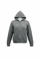 FILA Ζακέτα Hoodie Με Φερμουάρ Με Ανάγλυφο Λογότυπο Γκρι Unisex L/XL
