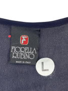 FIORELLA RUBINO DRESS RETRO NAVY WOMEN PRE OWNED L