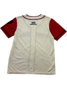 FOX SPORTS BASEBALL JERSEY COLLEGIATE ΚΡΕΜ ΚΟΚΚΙΝΟ UNISEX PRE OWNED M
