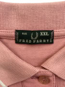 FRED PERRY SLEEVELESS POLO SHIRT VINTAGE EMBROIDERED LOGO DUSTY PINK WOMEN S/M