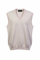 Fred Perry Knit Vest Classic Laurel Logo Ροζ Ανοιχτό Ανδρικό M