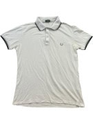 FRED PERRY POLO CLASSICA GRIGIO CHIARO UOMO PRE OWNED M