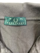 FRED PERRY Polo a maniche lunghe con logo marrone da uomo M