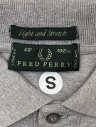 FRED PERRY POLO SHIRT MINIMAL ΓΚΡΙ ΑΝΤΡΙΚΟ PRE OWNED S