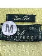 FRED PERRY POLO SHIRT MINIMAL YELLOW MENS PRE OWNED M