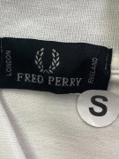 FRED PERRY POLO SHIRT RETRO WHITE MEN PRE OWNED S