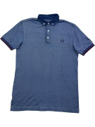 FRED PERRY Polo T-Shirt Logo Μπλε UNISEX S
