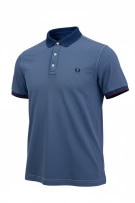 FRED PERRY Polo T-Shirt Logo Μπλε UNISEX S