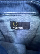 FRED PERRY Polo T-Shirt Logo Μπλε UNISEX S