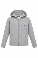 FRED PERRY ZIP HOODIE MINIMAL ΓΚΡΙ ΑΝΤΡΙΚΟ PRE OWNED S