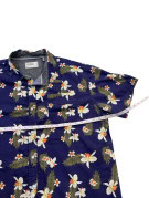 FREE PLANET CAMICIA FLOREALE NAVY UOMO PRE OWNED L