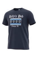 FRUIT OF THE LOOM T-SHIRT "KELLY'S PUB CHICAGO" NAVY BLUE UNISEX XL