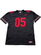 FUBU FOOTBALL JERSEY ATHLETIC STREETWEAR NERO UOMO PRE OWNED XL