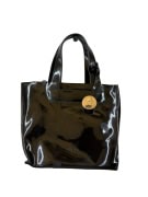 Furla δερμάτινη τσάντα χειρός patent vintage μαύρο ΓΥΝΑΙΚΕΙΟ one size pre-owned