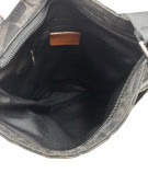 FURLA SHOULDER BAG MONOGRAM BLACK WOMENS PRE OWNED