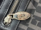 FURLA SHOULDER BAG MONOGRAM BLACK WOMENS PRE OWNED