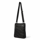 FURLA SHOULDER BAG MONOGRAM BLACK WOMENS PRE OWNED
