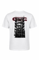 G STAR GRAPHIC TEE STREETWEAR WHITE MEN PRE OWNED L
