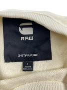 G-Star Raw Φούτερ Crewneck Casual Λογότυπο Εκρού Ανδρικό L