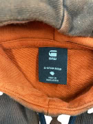 G-STAR RAW Φούτερ Hoodie Tie-Dye Logo Πορτοκαλί Ανδρικό XL