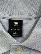 G STAR RAW POLO MINIMAL GRIGIO CHIARO UOMO PRE OWNED L