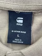 G STAR RAW POLO SHIRT MINIMAL BEIGE MENS PRE OWNED L