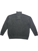 G-STAR RAW Maglia in maglia con cerniera grigia da uomo XXL