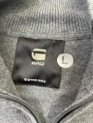 G STAR RAW HALF ZIP SWEATER MINIMAL CHARCOAL MENS PRE OWNED L