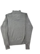 G STAR RAW HALF ZIP KNIT SWEATER MINIMAL GREY MENS PRE OWNED L