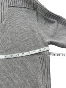 G STAR RAW HALF ZIP KNIT SWEATER MINIMAL GREY MENS PRE OWNED L