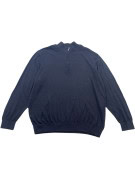 G STAR RAW HALF ZIP SWEATER MINIMAL NAVY MENS PRE OWNED XXL